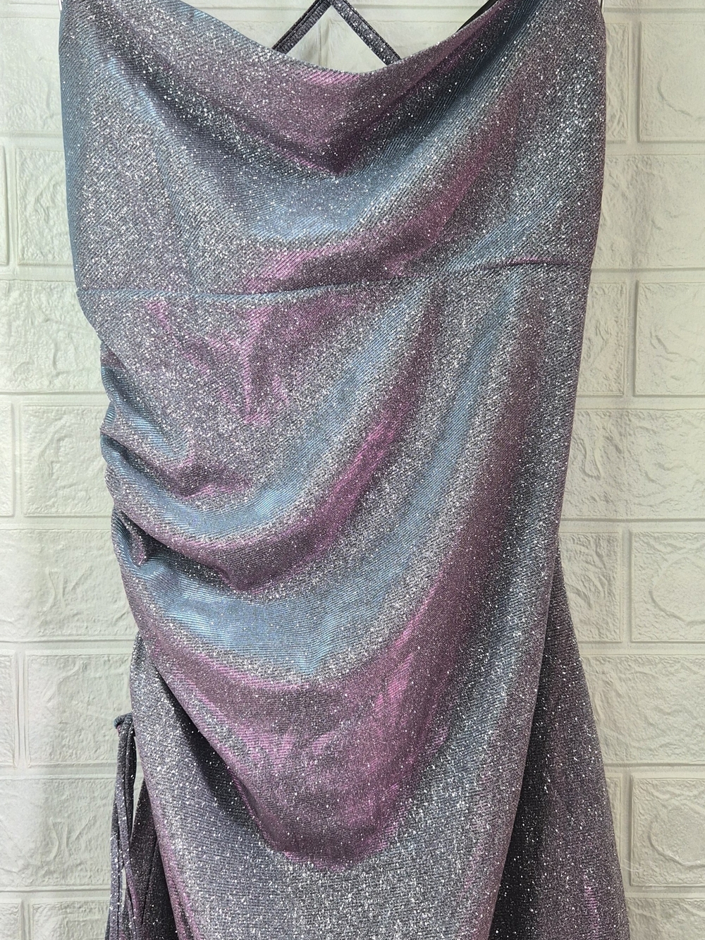 Cider Short Mini Glitter Bodycon Dress Size M Sleeveless Multicoloured BNWT Prom